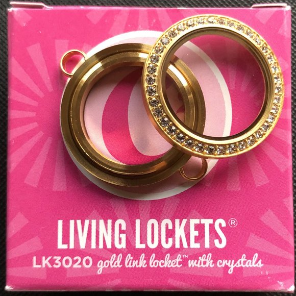 Gold Link Locket 4 Over The Heart Chain & Bracelet - Picture 4 of 9
